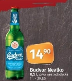 Nealkoholické pivo Budweiser Budvar