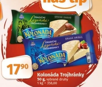 Oplatky trojhránky Kolonáda Opavia