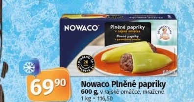 Papriky plněné v rajské omáčce mražené Dobroty babičky Kláry