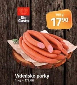 Párky vídeňské Dle Gusta