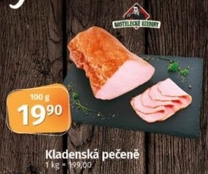 Pečeně kladenská Kostelecké uzeniny