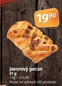Pečivo javorový pecan