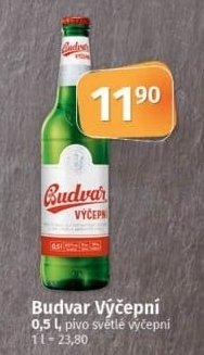 Pivo světlé výčepní Budweiser Budvar