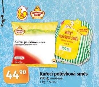 Směs kuřecí polévková mražená DZ Klatovy