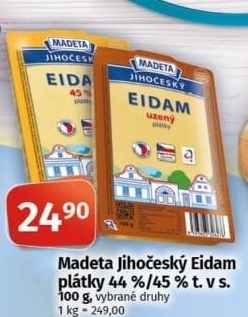 Sýr Eidam Jihočeský Madeta