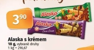 Trubičky bez lepku Alaska