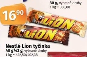 Tyčinka Lion Nestlé