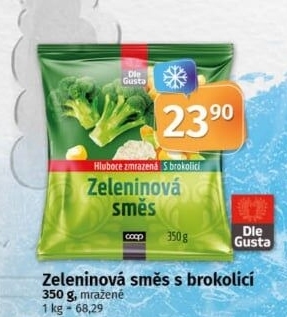 Zeleninová směs s brokolicí mražená Dle Gusta