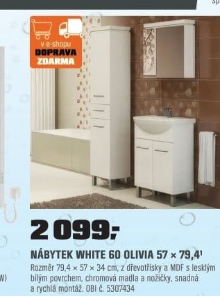 Nábytekwhite 60OLIVIA