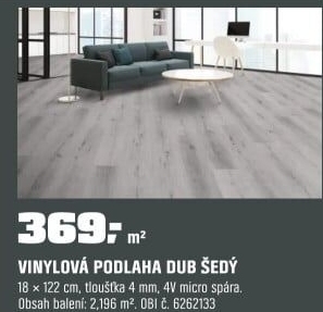 Podl.VinylDub šedý4V4,0/2,196