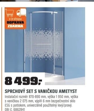 Sprchový set s van.AmetystLH/potisk