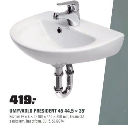 Umyvadlo President45