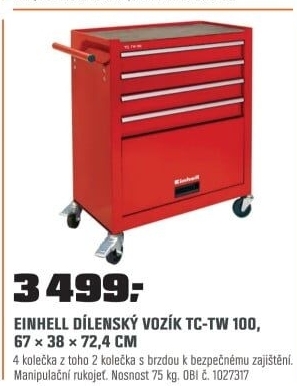 Vozík dílenskýTC-TW 100 Einhell