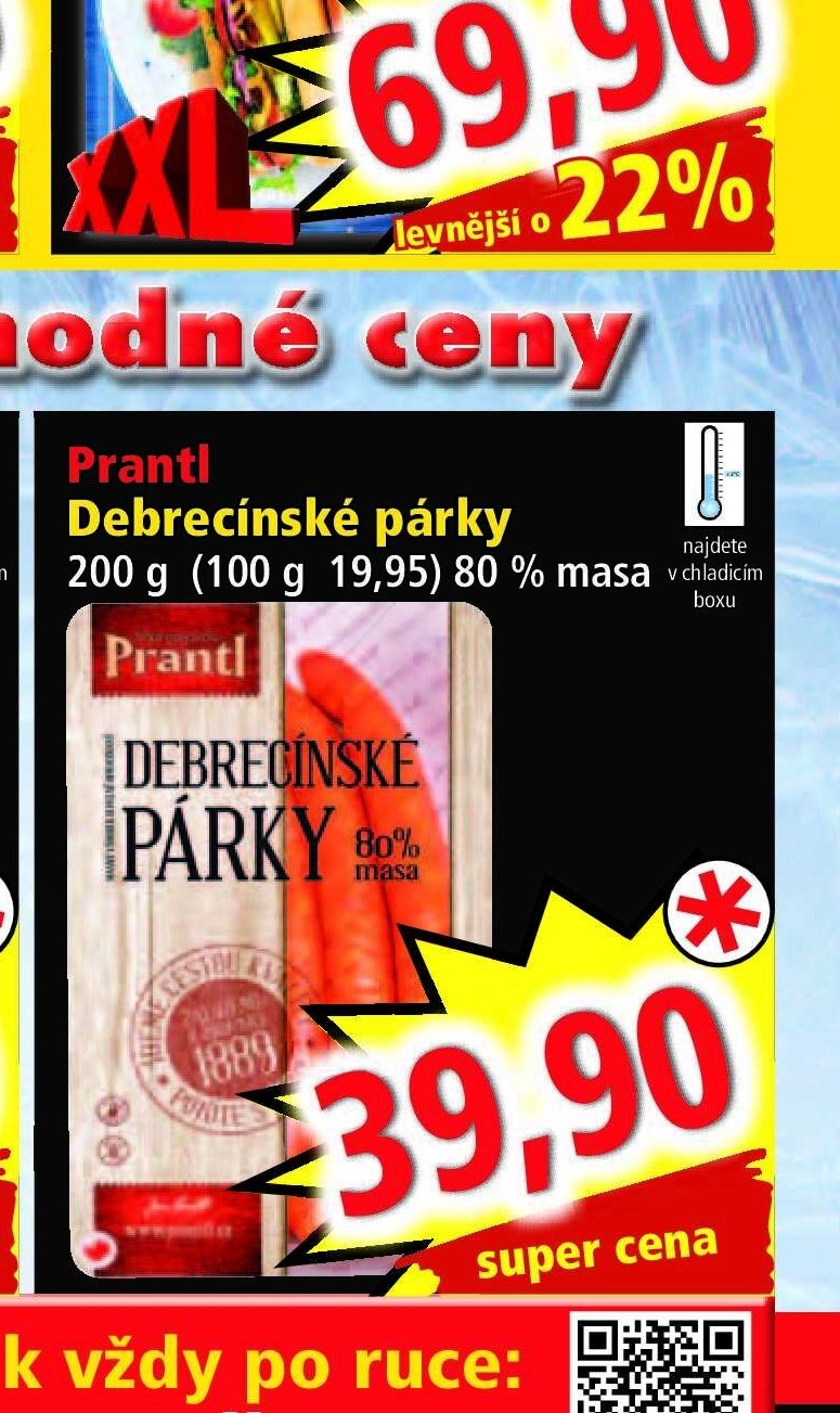 Prantl Debrecínské párky