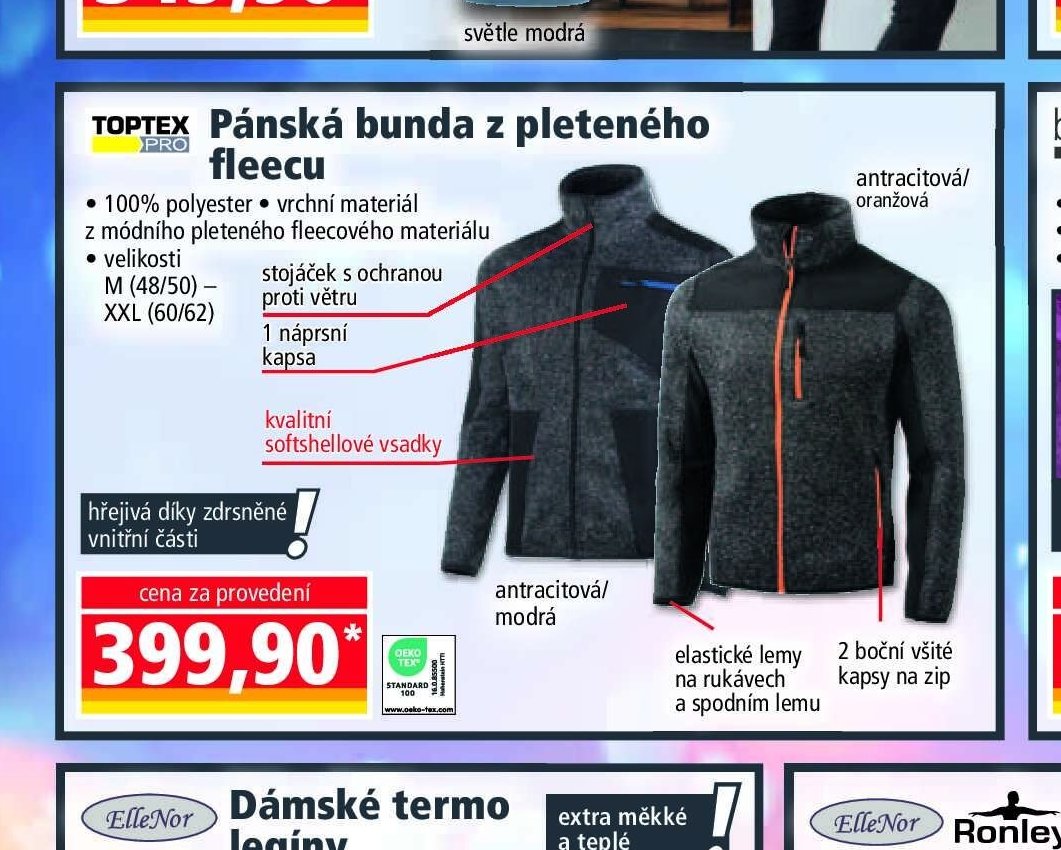 Pánská bunda z pleteného fleecu - Norma akcniletaky.com