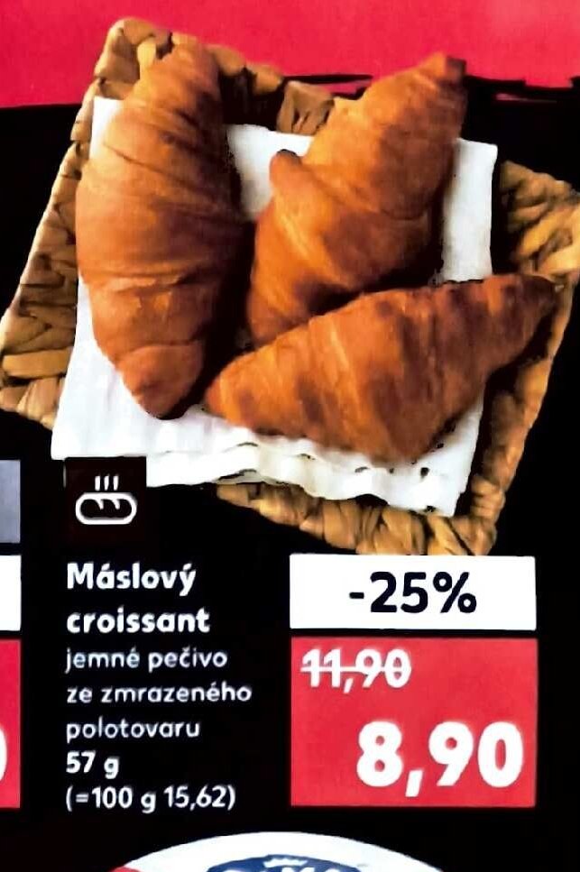 Máslový croissant
