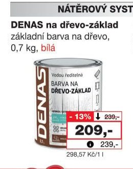 DENAS na dřevo-základ - Barvy a laky drogerie akcniletaky.com