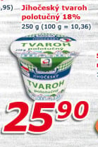 Tvaroh polotučný Jihočeský Madeta