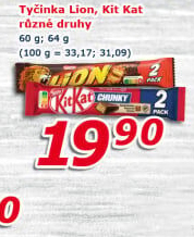 Tyčinka Lion Nestlé