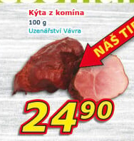 Uzená kýta z komína Uzenářství Vávra