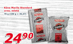Zrnková káva Standard Marila