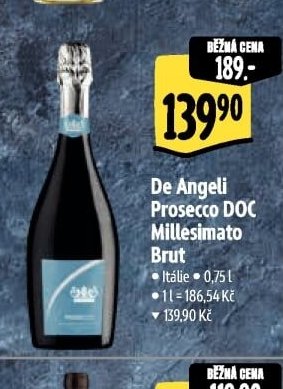 De Angeli Prosecco DOC Millesimato Brut