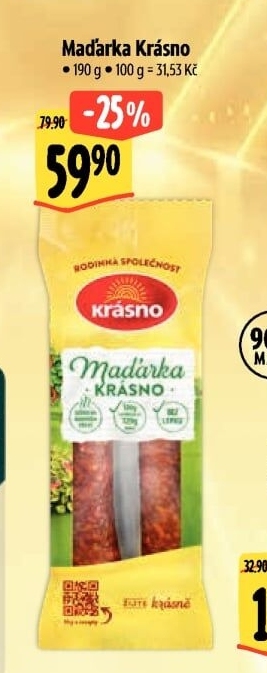 Klobása Maďarka Krásno