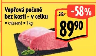 Vepřová pečeně bez kosti