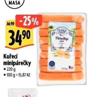 Kuřecí minipárečky
