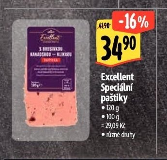 Excellent speciální paštiky