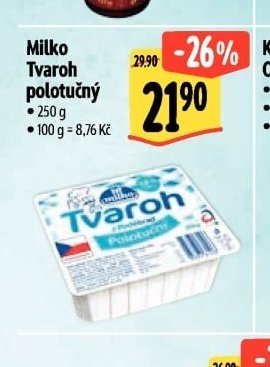 Milko Tvaroh polotučný - Albert akcniletaky.com