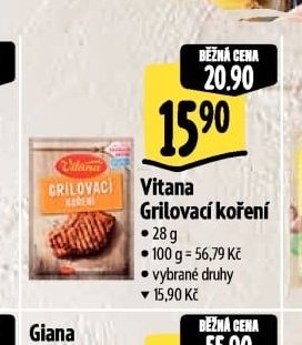 Vitana Grilovací koření - Albert akcniletaky.com