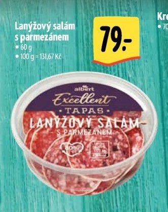Lanýžový salám s parmezánem