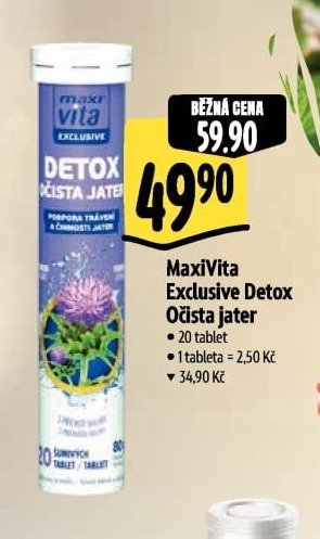 MaxiVita Exclusive Detox Očista jater