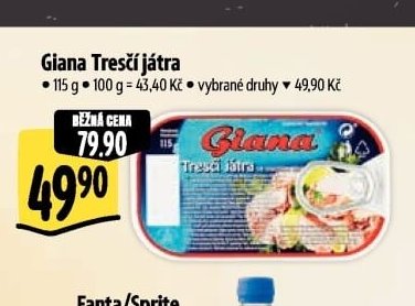Giana Tresčí játra