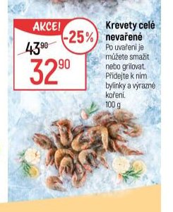 Krevety celé nevařené - Globus akcniletaky.com