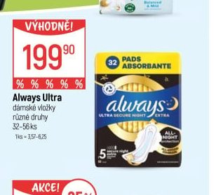 Always Ultra dámské vložky