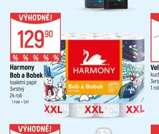 Harmony Bob a Bobek toaletní papír