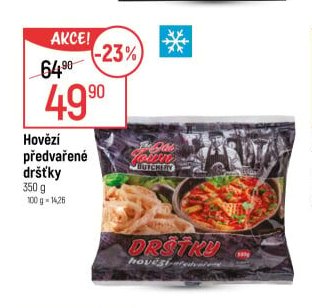 Hovězí předvařené dršťky