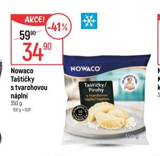 Nowaco Taštičky s tvarohovou náplní