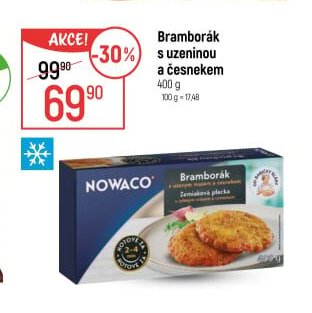 Bramborák s uzeninou a česnekem