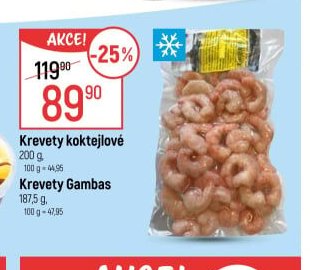Krevety koktejlové