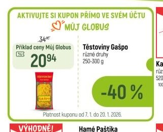 Těstoviny Gašpo