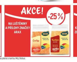 Luštěniny a přílohy značky Arax
