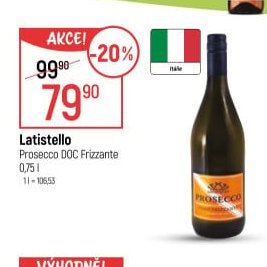 Latistello Prosecco DOC Frizzante