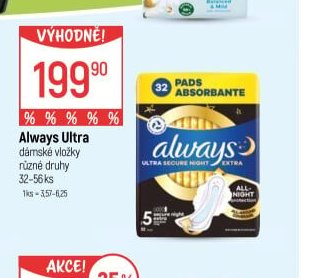 Always Ultra dámské vložky