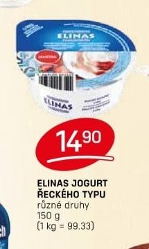 ELINAS JOGURT ŘECKÉHO TYPU různé druhy 150 g