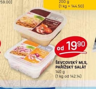 ŠEVCOVSKÝ MLS, PAŘÍŽSKÝ SALÁT
