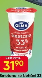 Smetana ke šlehání 33 %
