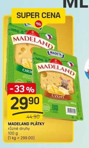 MADELAND PLÁTKY